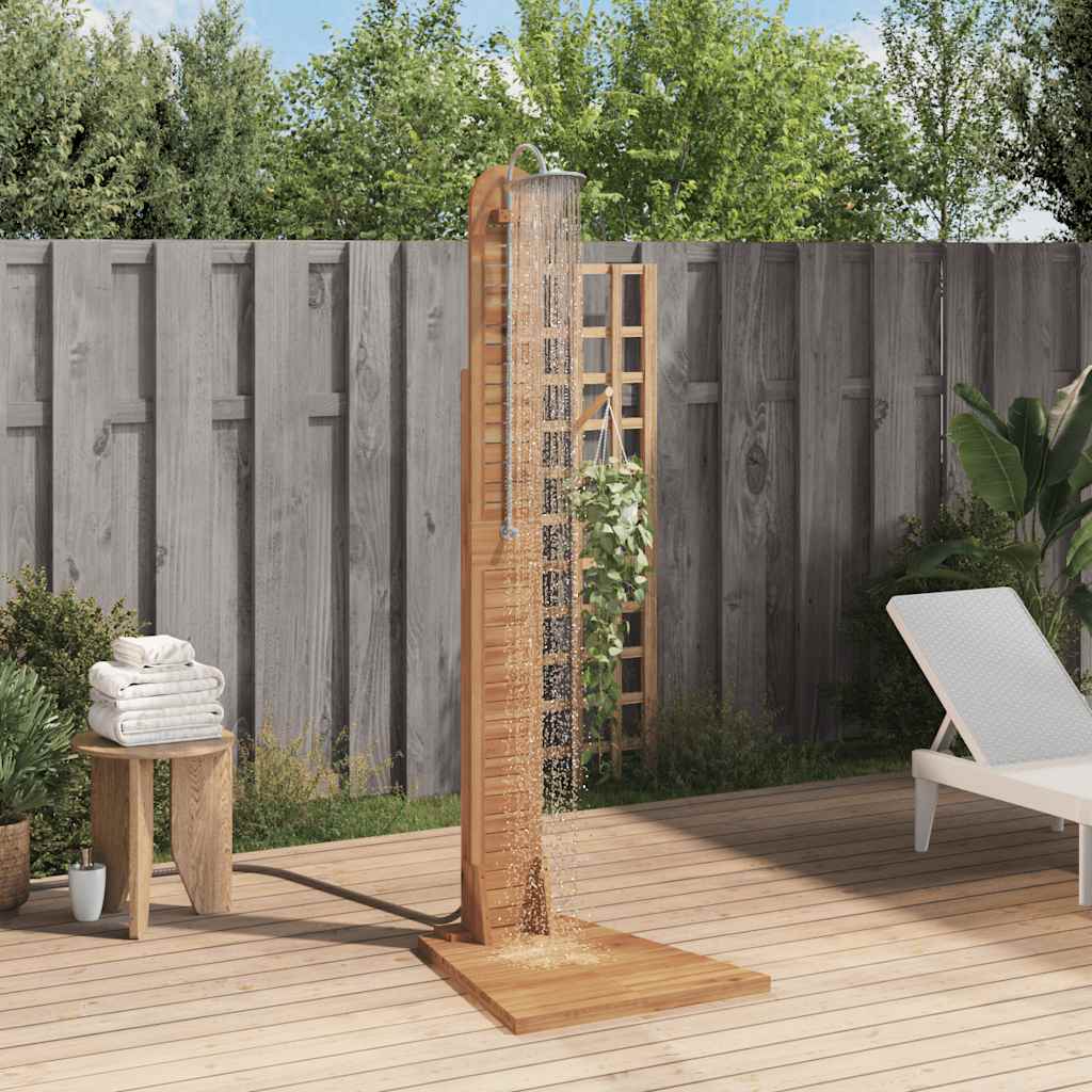 vidaXL Duș de grădină, 70 x 75 x 204 cm, lemn masiv de tec vidaXL Duș de grădină, 70 x 75 x 204 cm, lemn masiv de tec