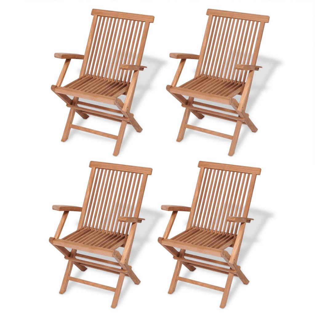 vidaXL Set mobilier grădină, 5 piese, lemn masiv de tec vidaXL Set mobilier grădină, 5 piese, lemn masiv de tec