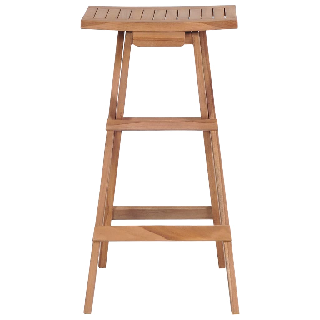 vidaXL Scaune de bar pliabile, 4 buc., lemn masiv de tec vidaXL Scaune de bar pliabile, 4 buc., lemn masiv de tec