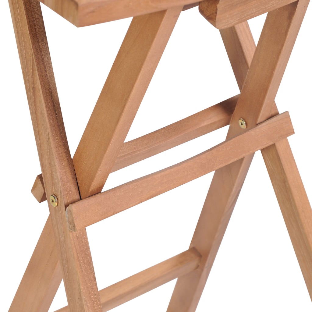 vidaXL Scaune de bar pliabile, 4 buc., lemn masiv de tec vidaXL Scaune de bar pliabile, 4 buc., lemn masiv de tec