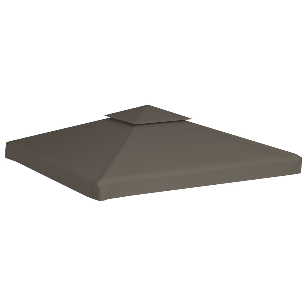 vidaXL Acoperiș de pavilion, 2 niveluri, gri taupe, 3x3 m, 310 g/m² vidaXL Acoperiș de pavilion, 2 niveluri, gri taupe, 3x3 m, 310 g/m²