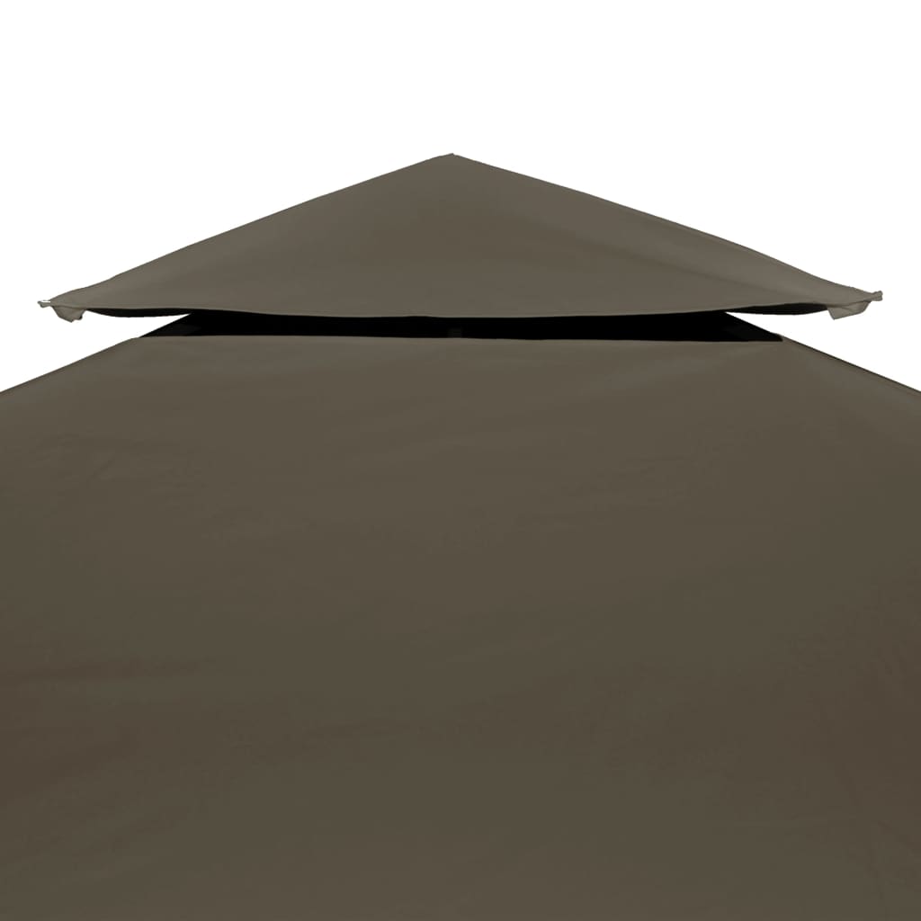 vidaXL Acoperiș de pavilion, 2 niveluri, gri taupe, 3x3 m, 310 g/m² vidaXL Acoperiș de pavilion, 2 niveluri, gri taupe, 3x3 m, 310 g/m²