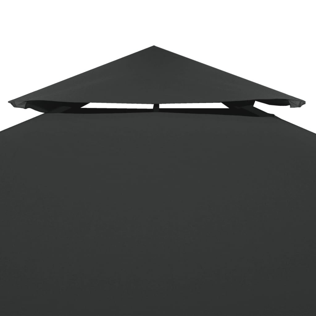 vidaXL Acoperiș de pavilion, 2 niveluri, antracit, 4x3 m, 310 g/m² vidaXL Acoperiș de pavilion, 2 niveluri, antracit, 4x3 m, 310 g/m²