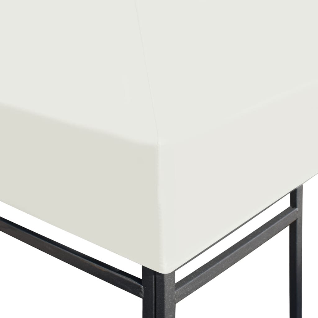 vidaXL Acoperiș de pavilion, 310 g/m², alb crem, 3 x 3 m vidaXL Acoperiș de pavilion, 310 g/m², alb crem, 3 x 3 m