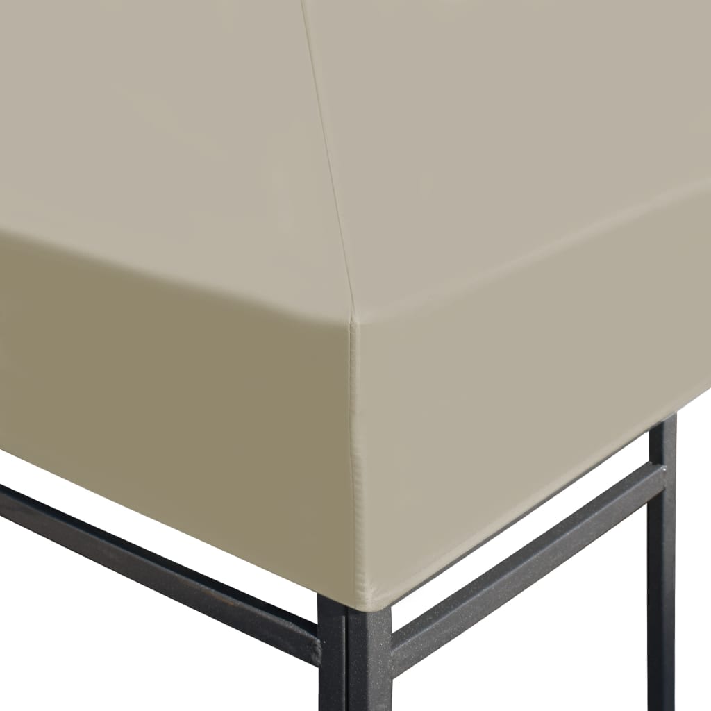vidaXL Acoperiș de pavilion, bej, 3 x 3 m, 310 g/m² vidaXL Acoperiș de pavilion, bej, 3 x 3 m, 310 g/m²