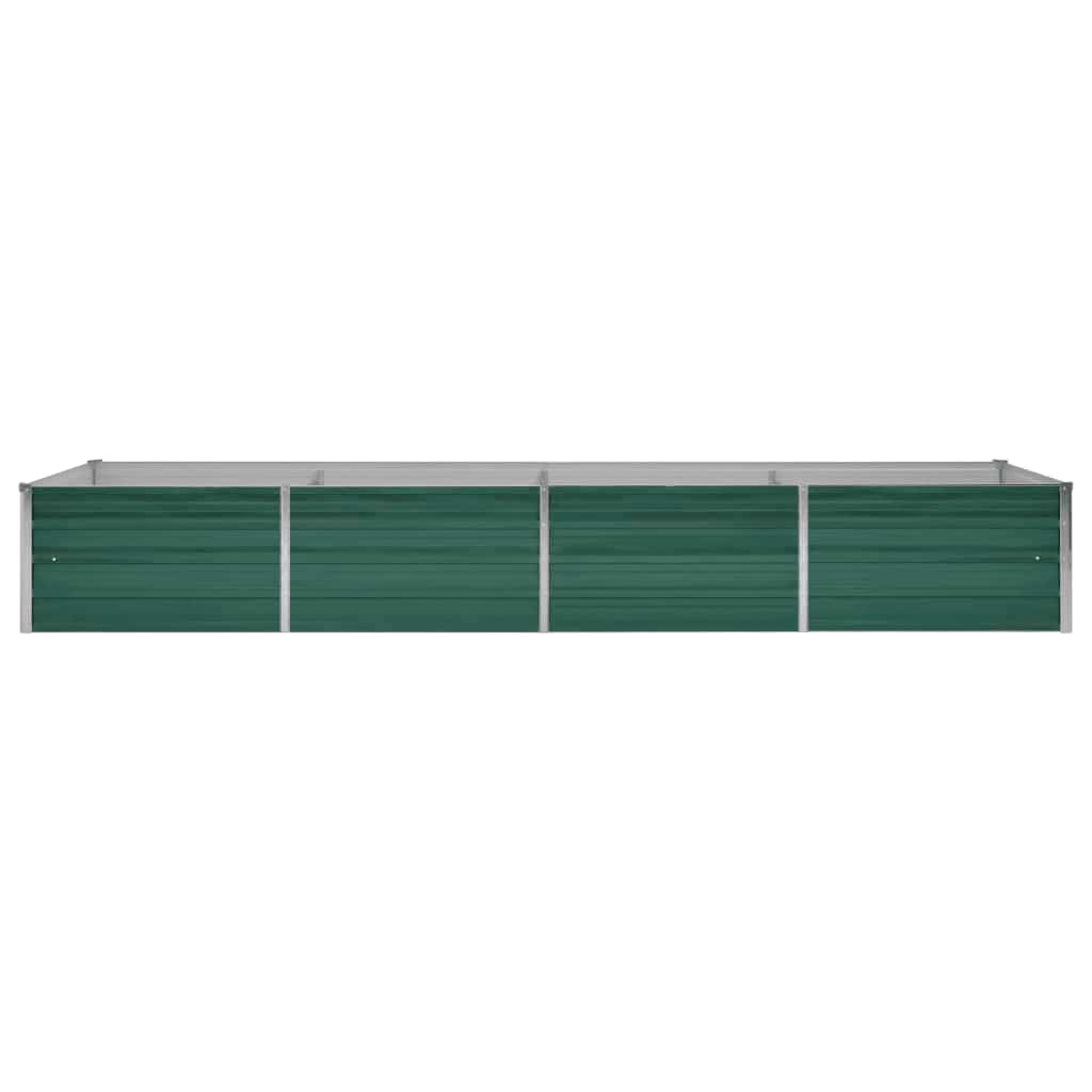 vidaXL Strat înălțat de grădină, verde, 320x80x45 cm oțel galvanizat vidaXL Strat înălțat de grădină, verde, 320x80x45 cm oțel galvanizat