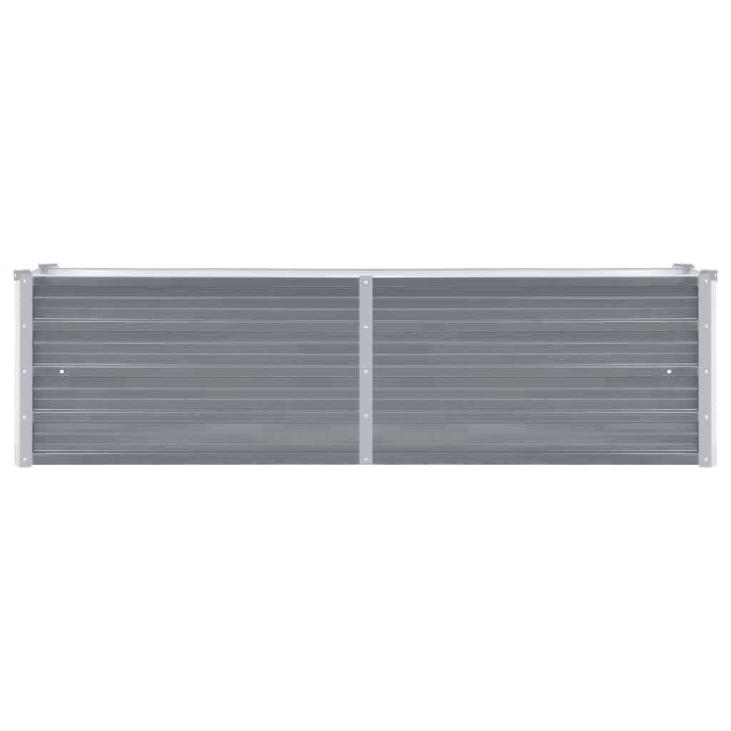 vidaXL Strat înălțat de grădină, gri, 160 x 40 x 45 cm oțel galvanizat vidaXL Strat înălțat de grădină, gri, 160 x 40 x 45 cm oțel galvanizat