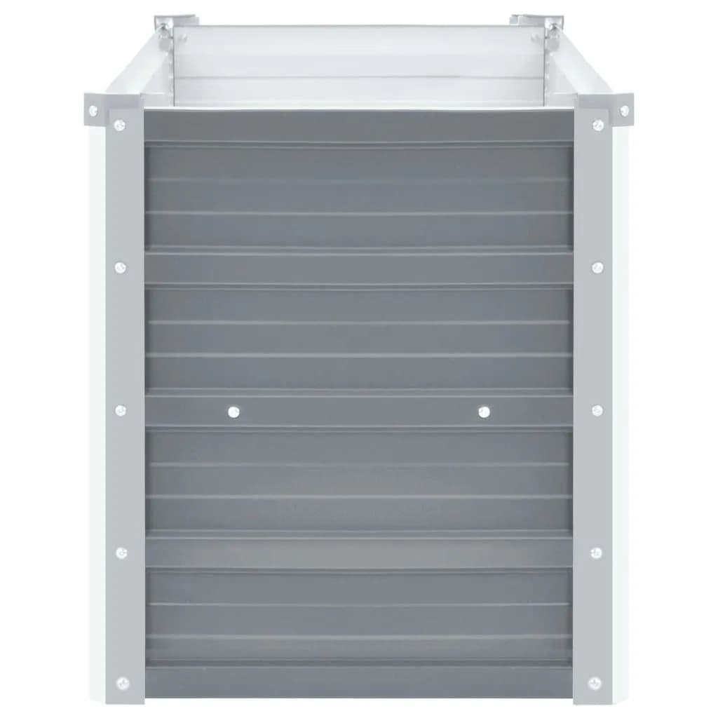 vidaXL Strat înălțat de grădină, gri, 160 x 40 x 45 cm oțel galvanizat vidaXL Strat înălțat de grădină, gri, 160 x 40 x 45 cm oțel galvanizat