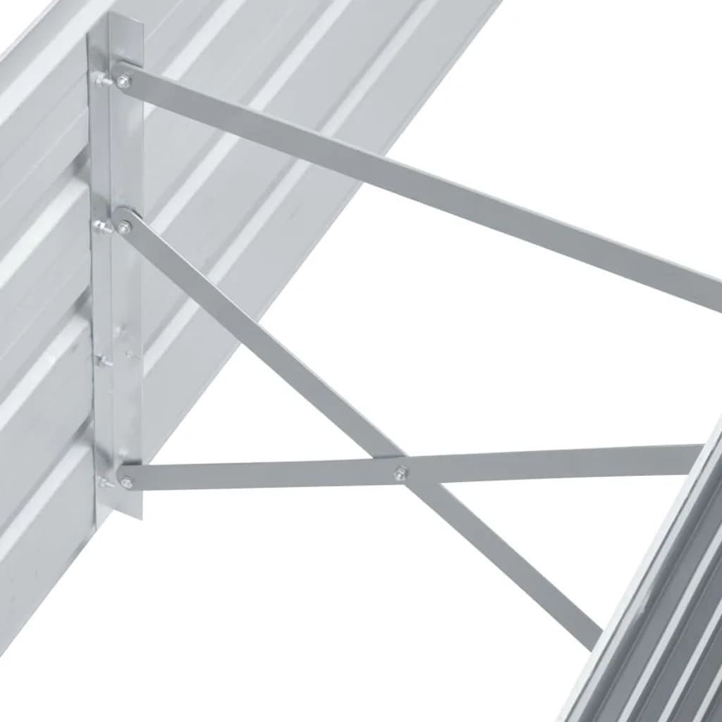 vidaXL Strat înălțat de grădină, gri, 160 x 40 x 45 cm oțel galvanizat vidaXL Strat înălțat de grădină, gri, 160 x 40 x 45 cm oțel galvanizat