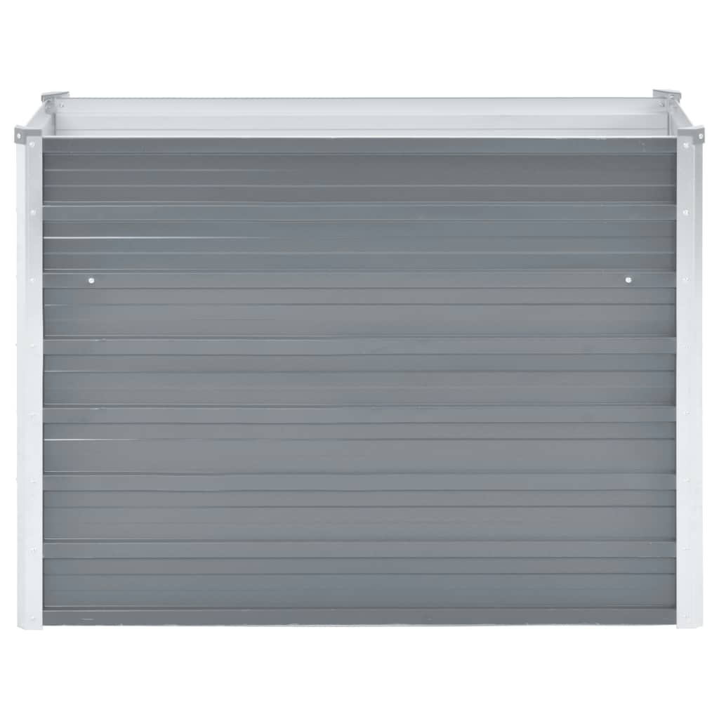 vidaXL Strat înălțat de grădină, gri, 100x40x77 cm, oțel galvanizat