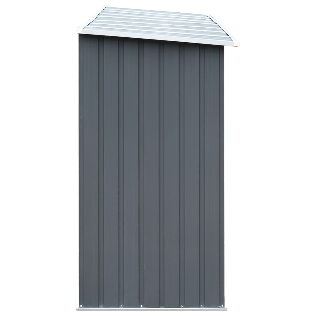 vidaXL Șopron depozitare lemne, oțel galvanizat, 330x84x152 cm, gri vidaXL Șopron depozitare lemne, oțel galvanizat, 330x84x152 cm, gri