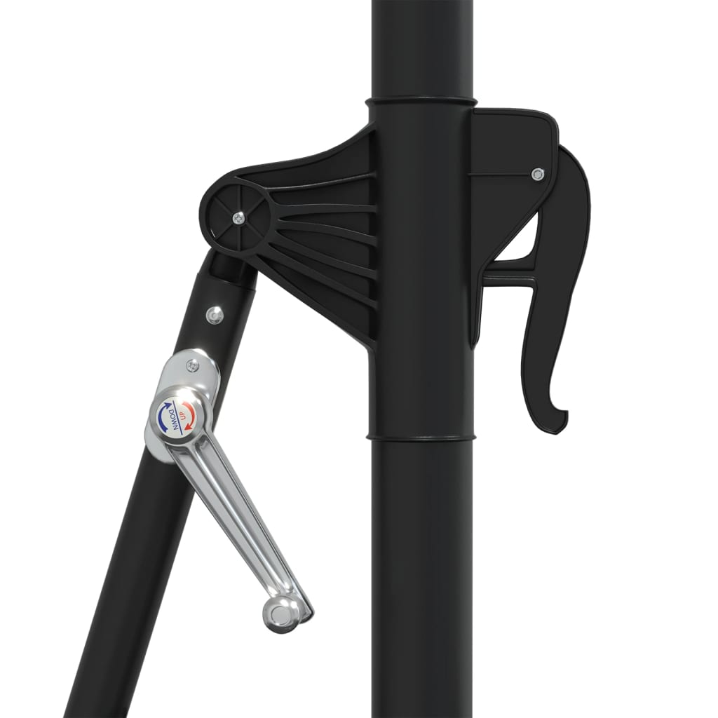 vidaXL Umbrelă soare, montaj pe perete, stâlp metal, 300 cm, antracit vidaXL Umbrelă soare, montaj pe perete, stâlp metal, 300 cm, antracit
