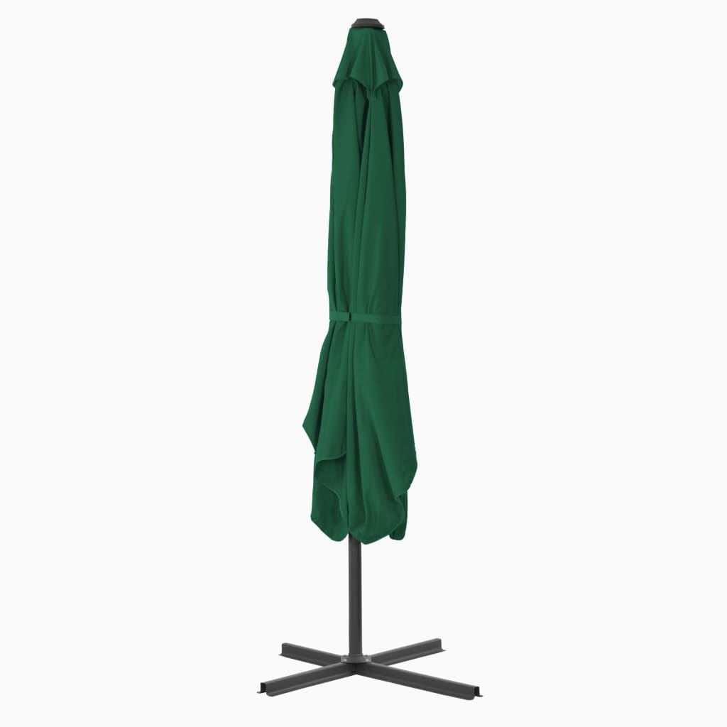 vidaXL Umbrelă de soare de exterior, stâlp din oțel, verde, 250x250 cm vidaXL Umbrelă de soare de exterior, stâlp din oțel, verde, 250x250 cm