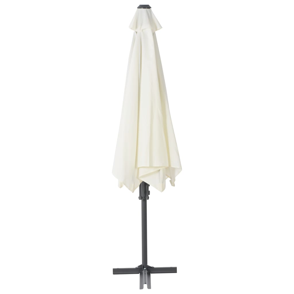 vidaXL Umbrelă soare de exterior cu stâlp din oțel, nisipiu, 300 cm