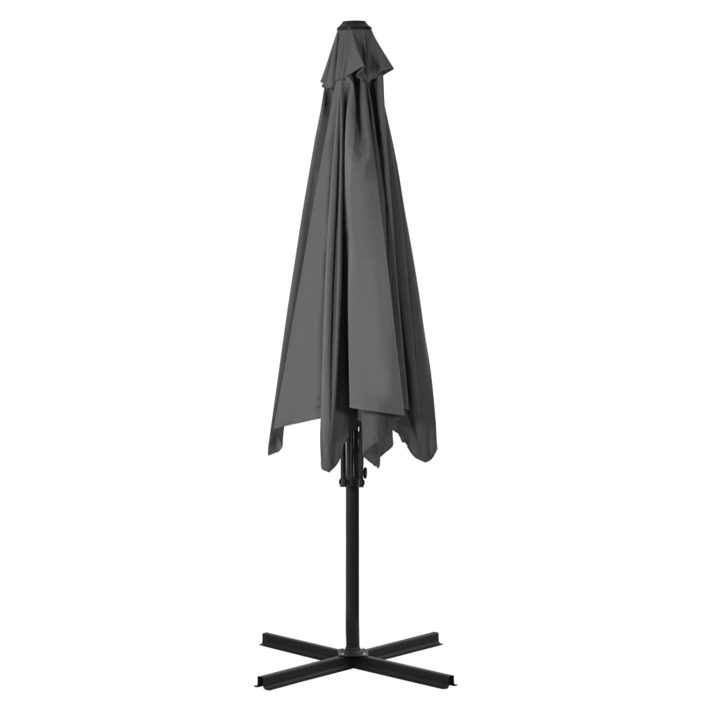 vidaXL Umbrelă de soare de exterior, stâlp din oțel, antracit, 300 cm vidaXL Umbrelă de soare de exterior, stâlp din oțel, antracit, 300 cm