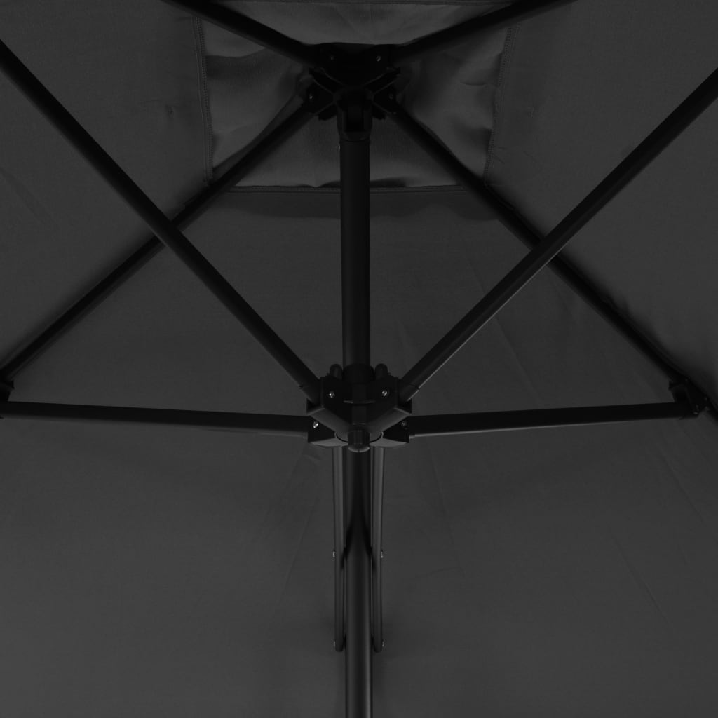 vidaXL Umbrelă de soare de exterior, stâlp din oțel, antracit, 300 cm vidaXL Umbrelă de soare de exterior, stâlp din oțel, antracit, 300 cm