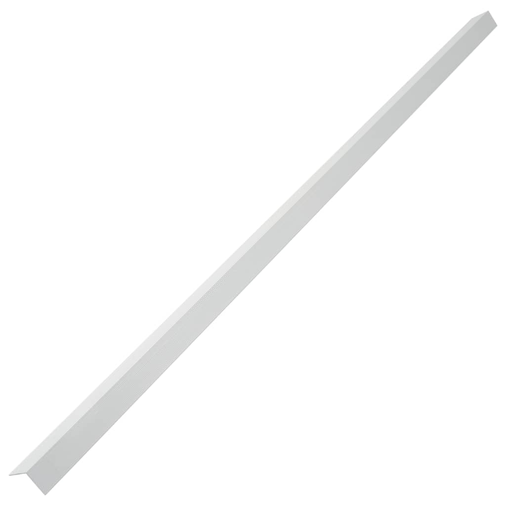 vidaXL Margini cornier pentru podea 5 buc. argintiu 170 cm aluminiu vidaXL Margini cornier pentru podea 5 buc. argintiu 170 cm aluminiu
