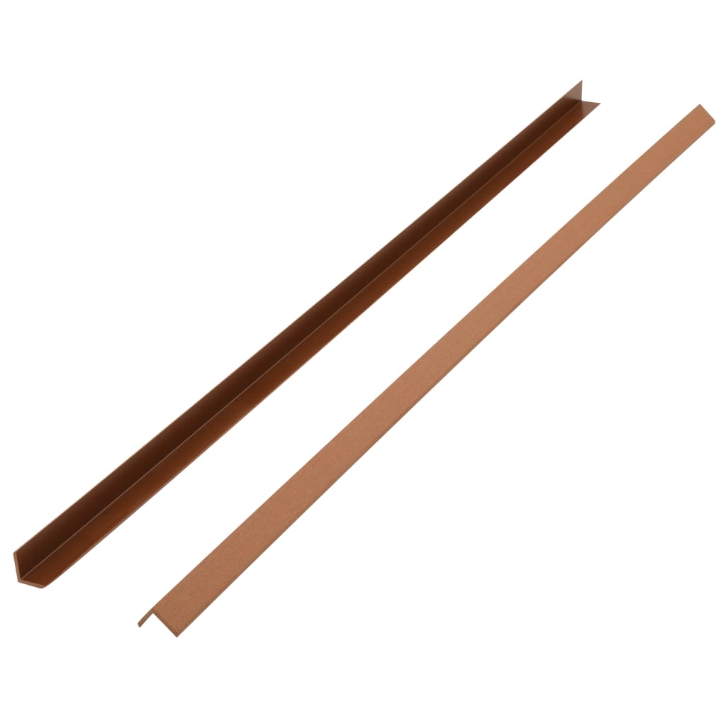 vidaXL Margini cornier pentru terasă WPC, 5 buc, 170 cm, maro deschis