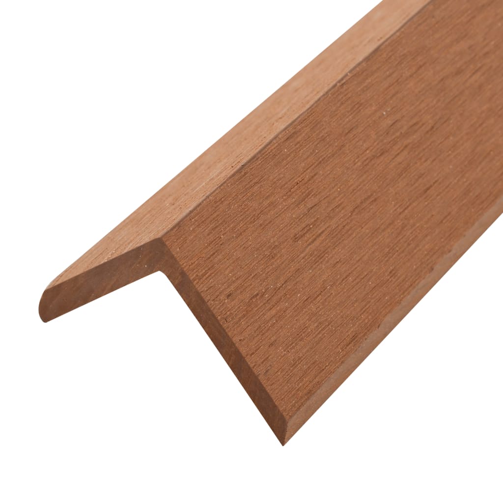 vidaXL Margini cornier pentru terasă WPC, 5 buc, 170 cm, maro deschis