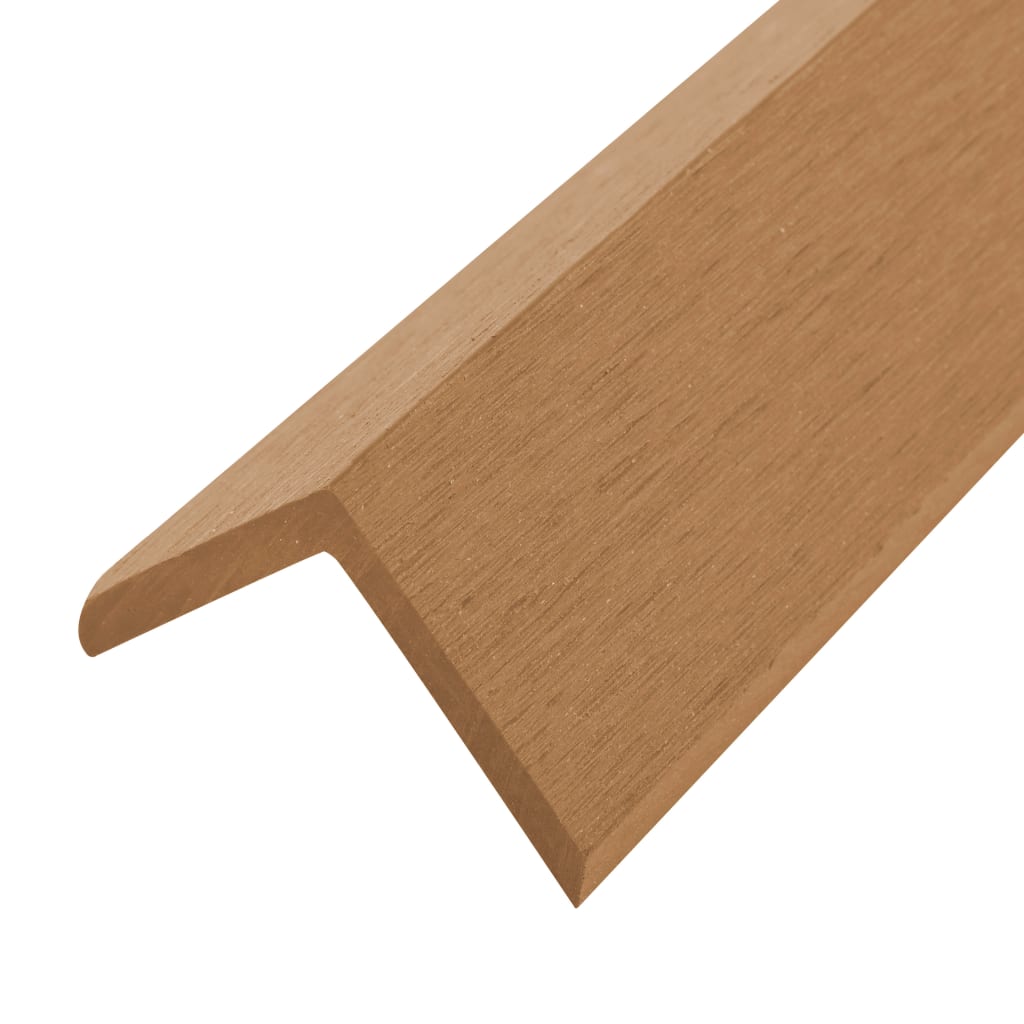 vidaXL Margini cornier pentru terasă WPC, 5 buc, 170 cm, culoare tec vidaXL Margini cornier pentru terasă WPC, 5 buc, 170 cm, culoare tec