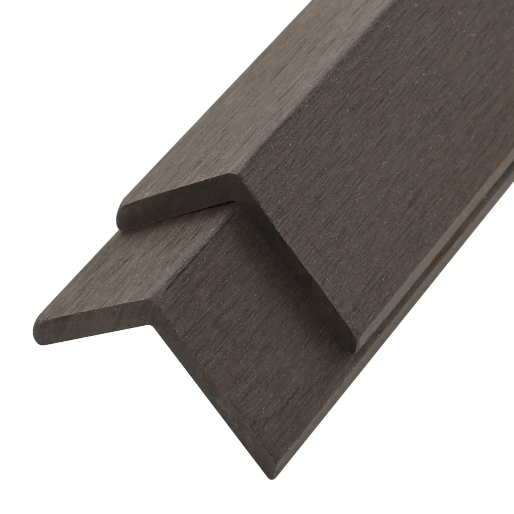 vidaXL Margini cornier pentru terasă WPC, 5 buc, 170 cm, maro deschis vidaXL Margini cornier pentru terasă WPC, 5 buc, 170 cm, maro deschis