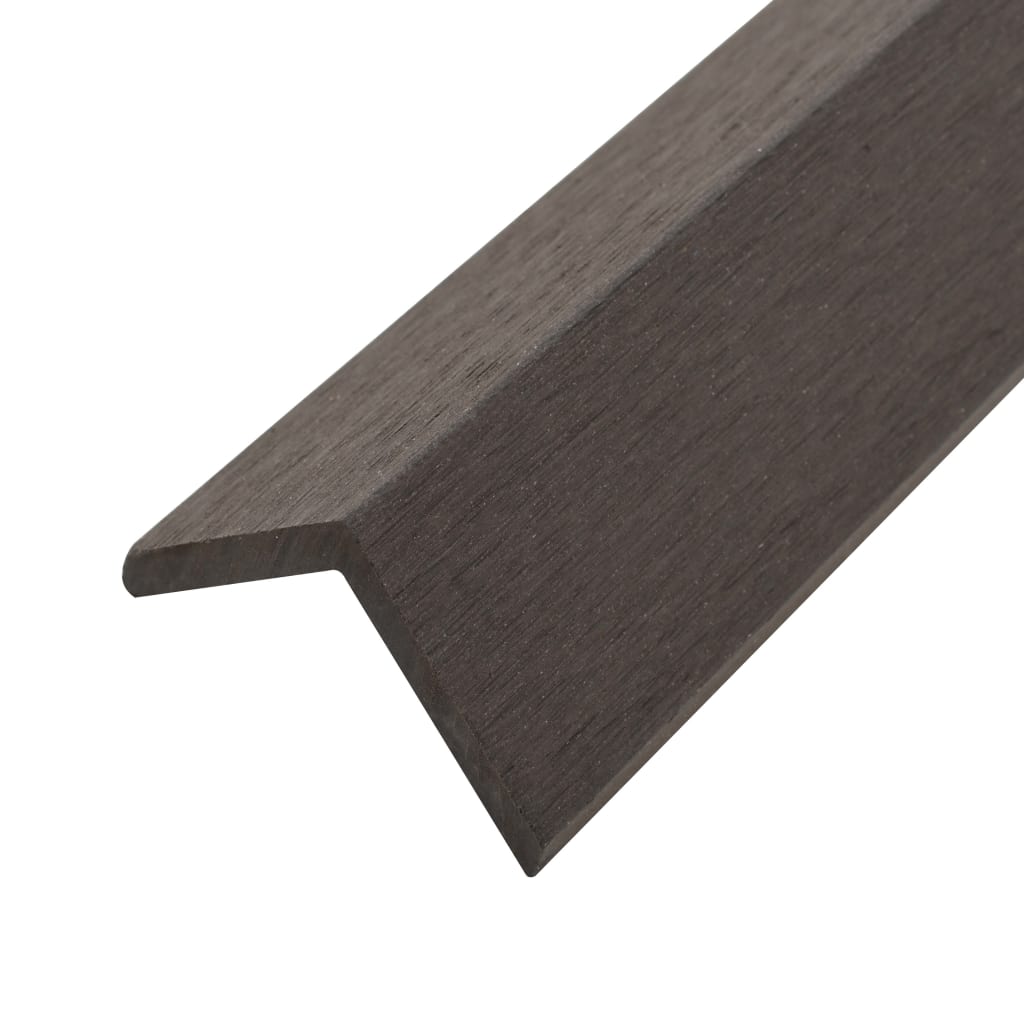 vidaXL Margini cornier pentru terasă WPC, 5 buc, 170 cm, maro deschis vidaXL Margini cornier pentru terasă WPC, 5 buc, 170 cm, maro deschis