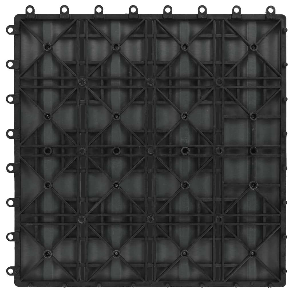 vidaXL Plăci podea în relief WPC, 11 buc., 30 x 30 cm, 1 mp, gri vidaXL Plăci podea în relief WPC, 11 buc., 30 x 30 cm, 1 mp, gri