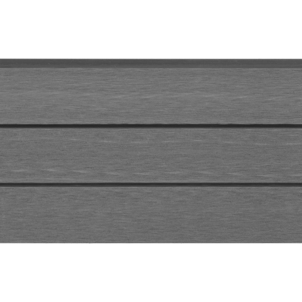 vidaXL Plăci de schimb pentru gard, 9 buc., gri, 170 cm, WPC vidaXL Plăci de schimb pentru gard, 9 buc., gri, 170 cm, WPC