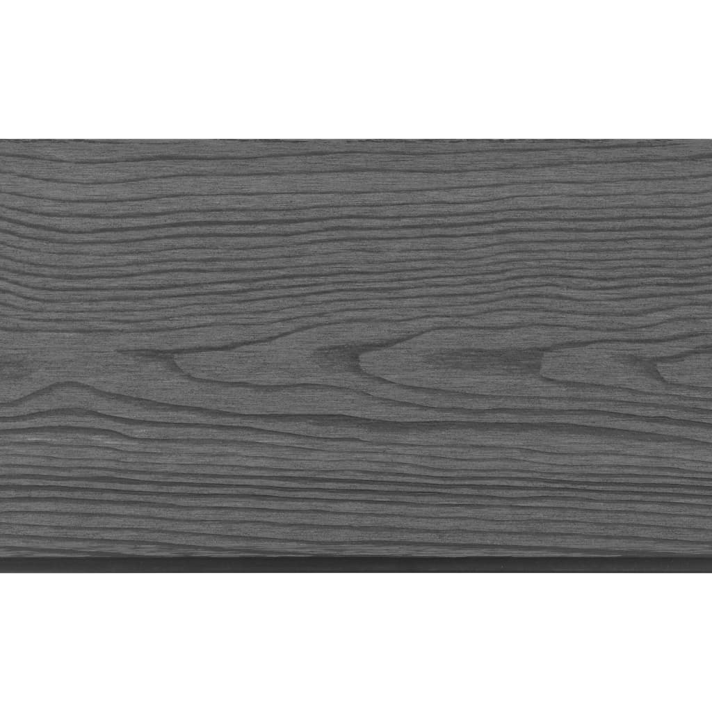 vidaXL Plăci de schimb pentru gard, 9 buc., gri, 170 cm, WPC vidaXL Plăci de schimb pentru gard, 9 buc., gri, 170 cm, WPC
