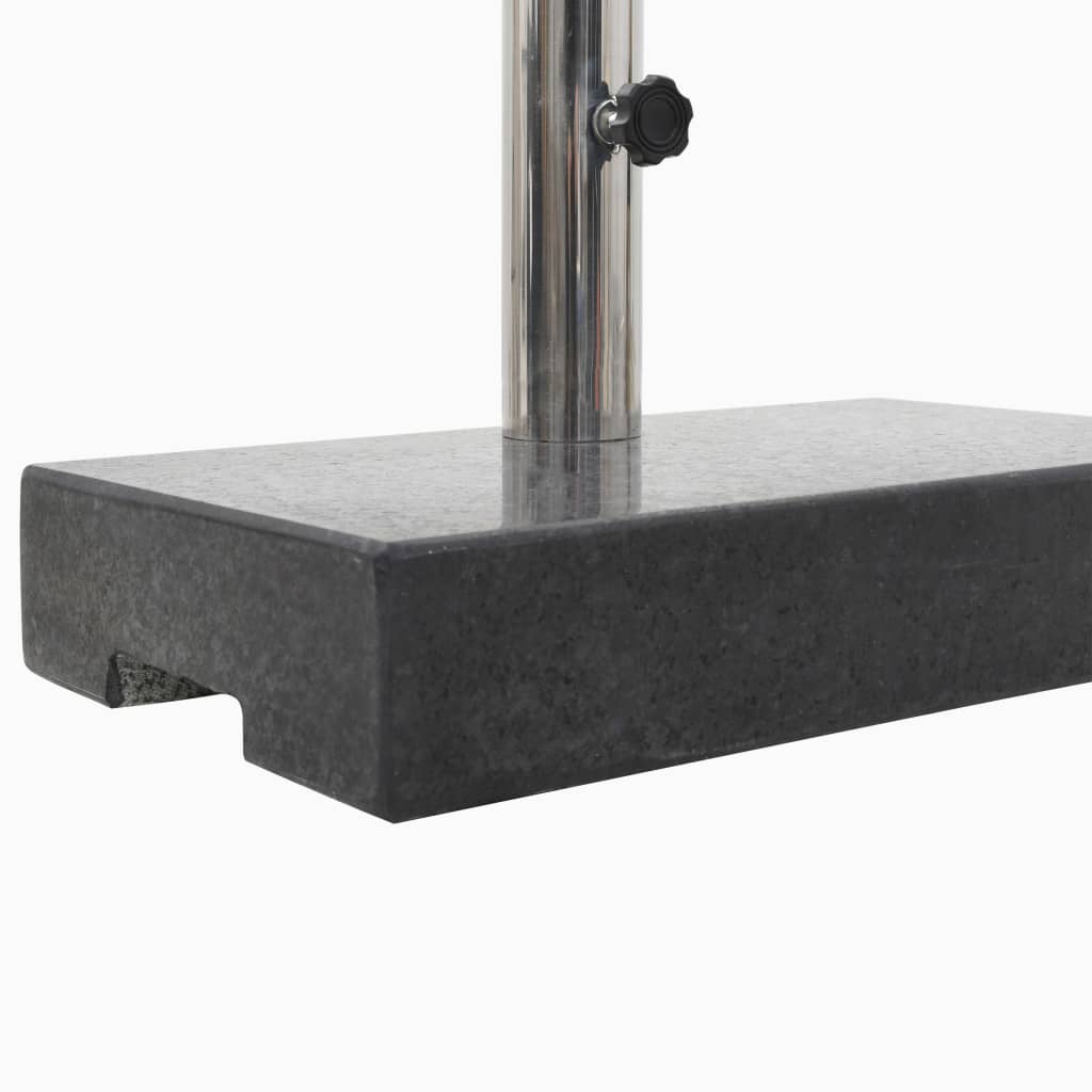 vidaXL Suport umbrelă de soare, negru, granit, 25 kg, dreptunghiular vidaXL Suport umbrelă de soare, negru, granit, 25 kg, dreptunghiular