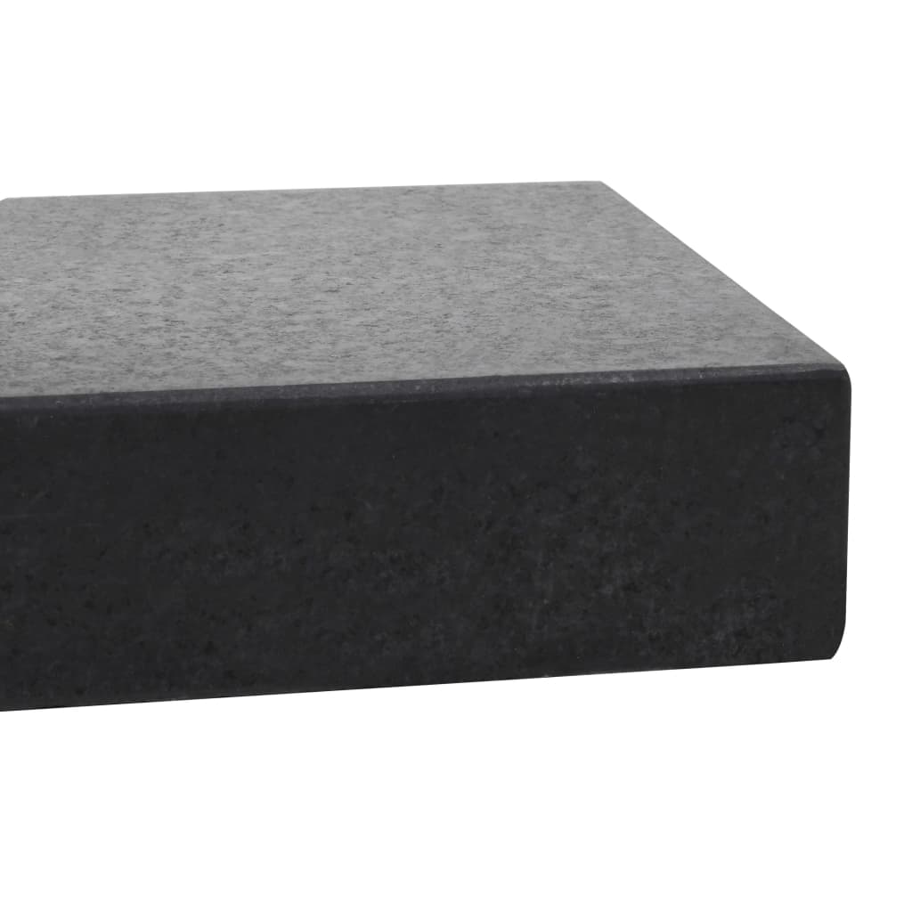 vidaXL Suport umbrelă de soare, negru, granit, 25 kg, dreptunghiular vidaXL Suport umbrelă de soare, negru, granit, 25 kg, dreptunghiular