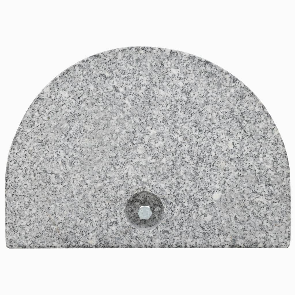 vidaXL Suport umbrelă de soare, gri, granit, 10 kg, curbat vidaXL Suport umbrelă de soare, gri, granit, 10 kg, curbat