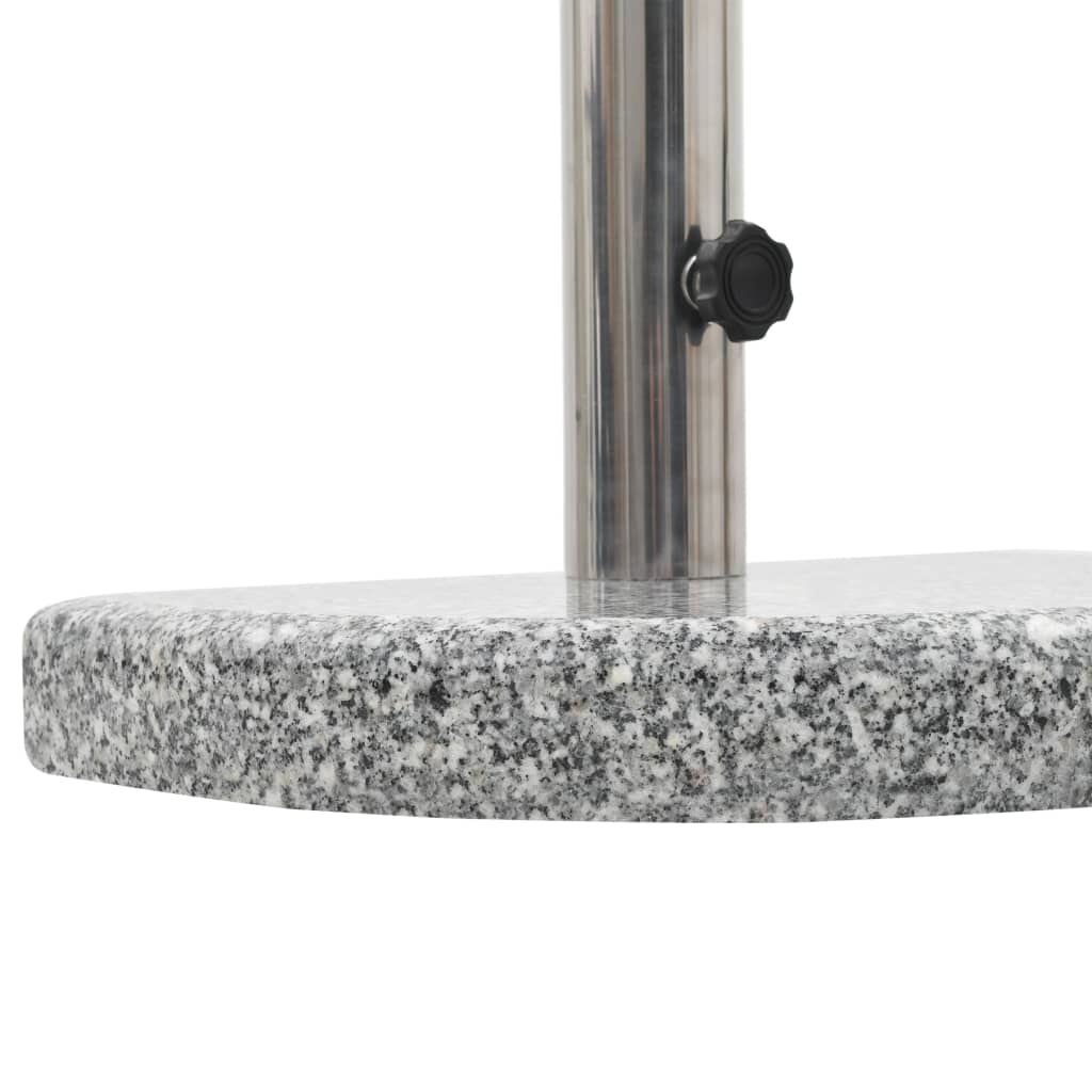 vidaXL Suport umbrelă de soare, gri, granit, 10 kg, curbat vidaXL Suport umbrelă de soare, gri, granit, 10 kg, curbat