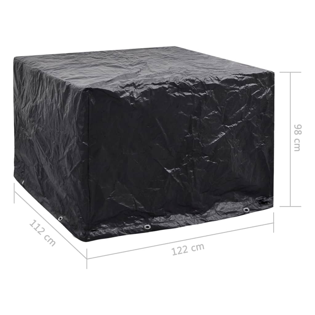 vidaXL Husă mobilier grădină, 8 ocheți, 122 x 112 x 98 cm vidaXL Husă mobilier grădină, 8 ocheți, 122 x 112 x 98 cm
