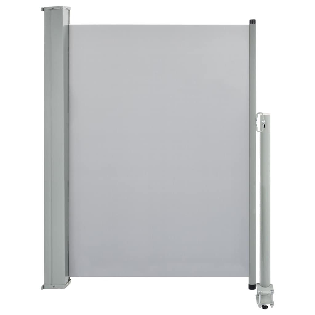 vidaXL Copertină laterală retractabilă de terasă, gri, 100 x 300 cm vidaXL Copertină laterală retractabilă de terasă, gri, 100 x 300 cm