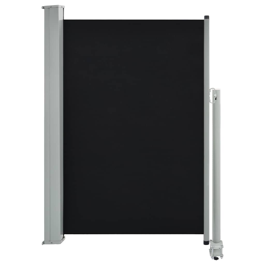 vidaXL Copertină laterală retractabilă de terasă, negru, 120 x 300 cm vidaXL Copertină laterală retractabilă de terasă, negru, 120 x 300 cm
