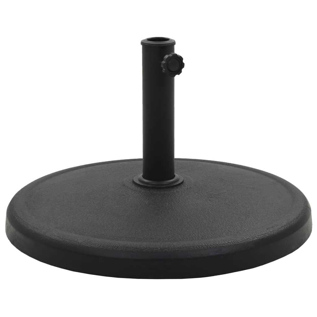 vidaXL Suport umbrelă de soare, negru, 19 kg, polirășină, rotund vidaXL Suport umbrelă de soare, negru, 19 kg, polirășină, rotund