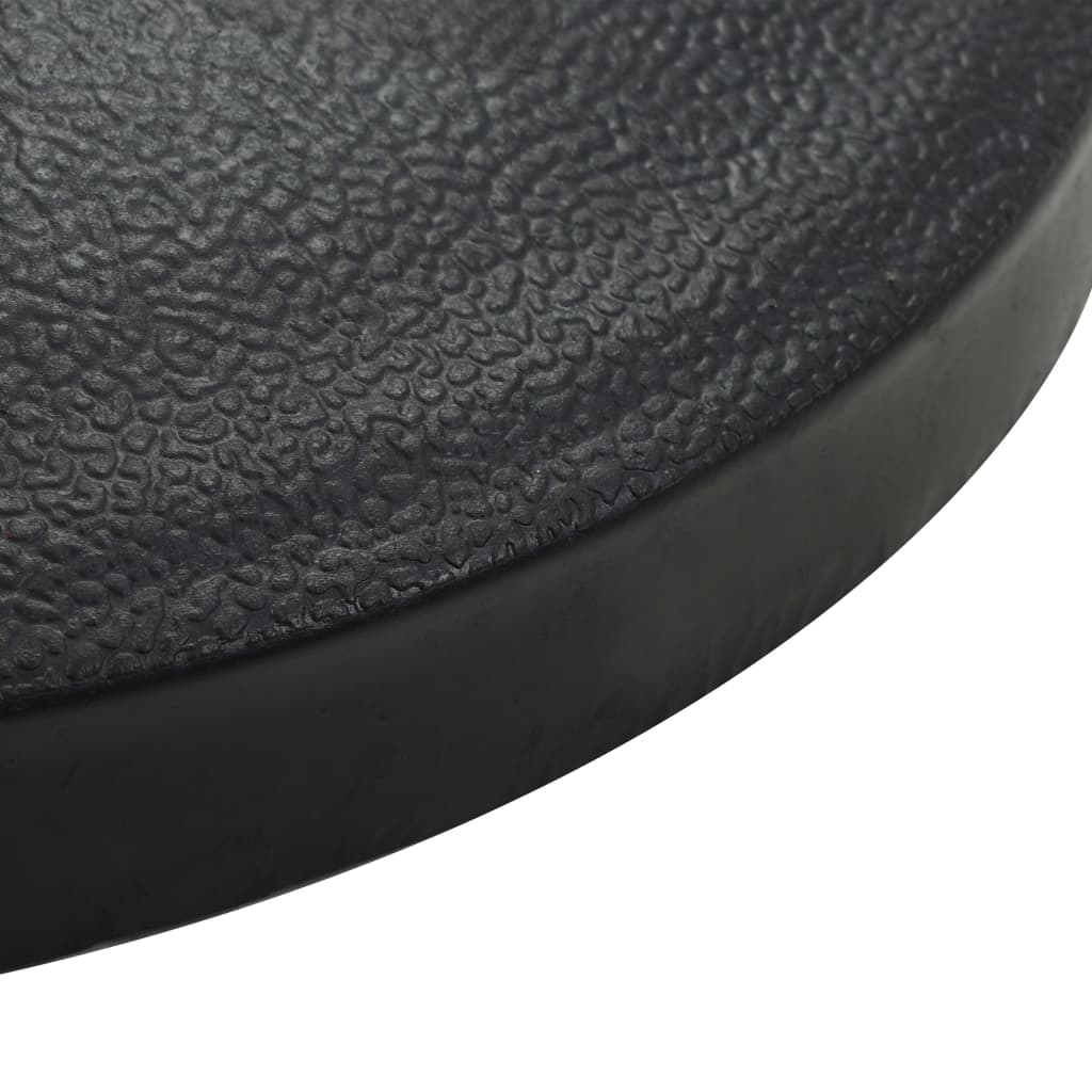vidaXL Suport umbrelă de soare, negru, 9 kg, polirășină, semi-rotund vidaXL Suport umbrelă de soare, negru, 9 kg, polirășină, semi-rotund