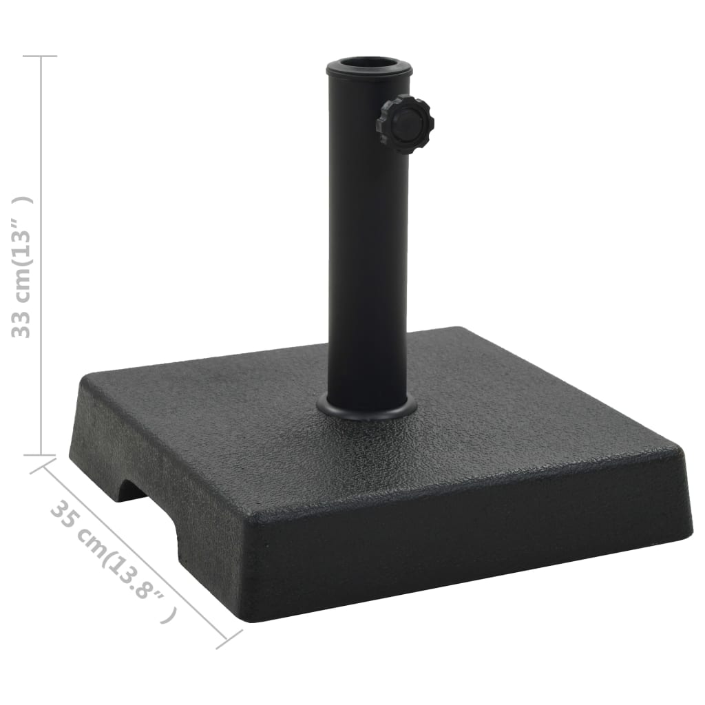 vidaXL Suport umbrelă de soare, negru, 8 kg, polirășină, pătrat vidaXL Suport umbrelă de soare, negru, 8 kg, polirășină, pătrat