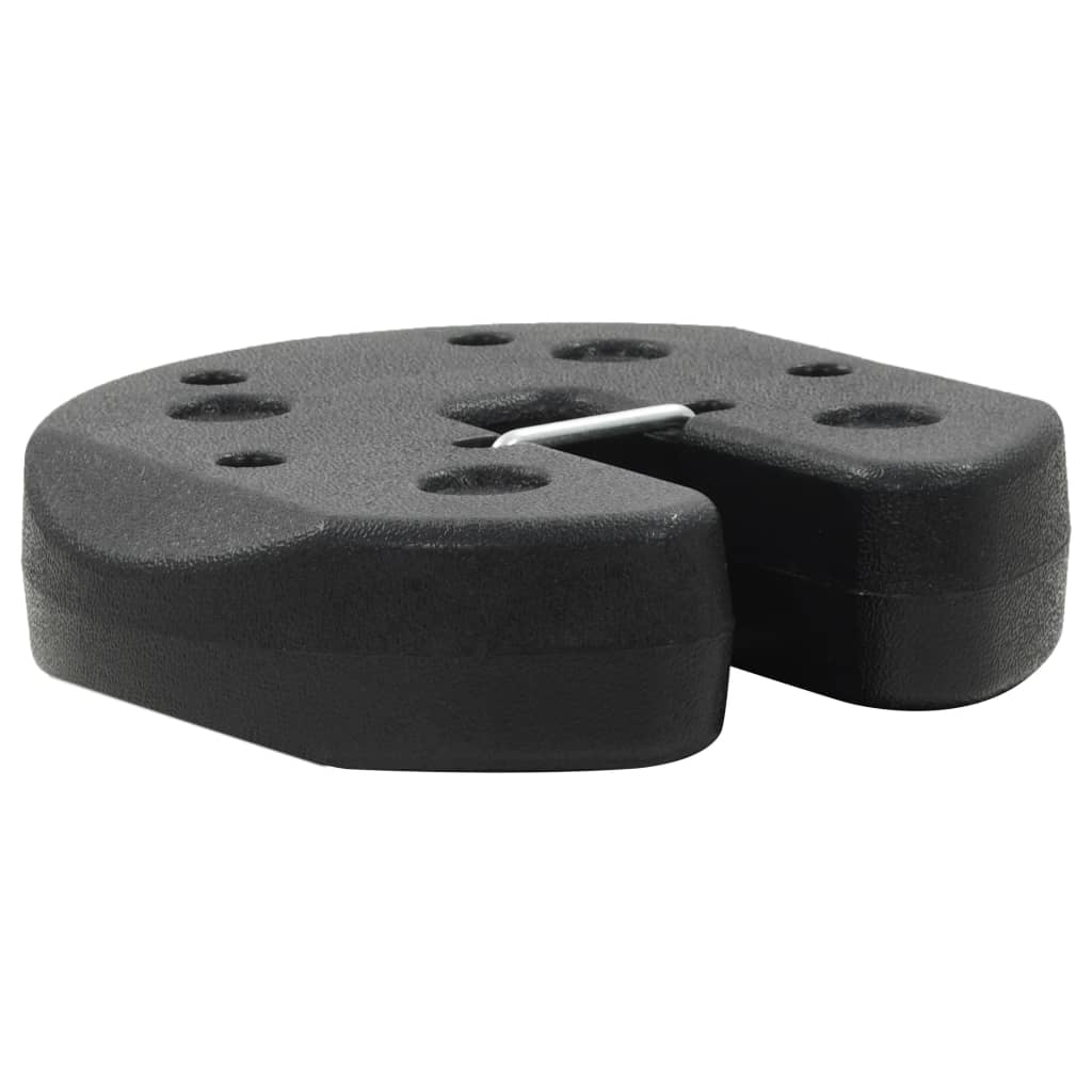 vidaXL Plăci de greutate pavilion, 4 buc., negru, 220x50 mm, beton vidaXL Plăci de greutate pavilion, 4 buc., negru, 220x50 mm, beton