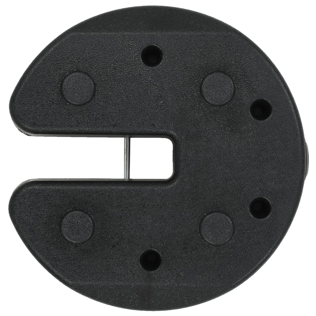 vidaXL Plăci de greutate pavilion, 4 buc., negru, 220x50 mm, beton vidaXL Plăci de greutate pavilion, 4 buc., negru, 220x50 mm, beton