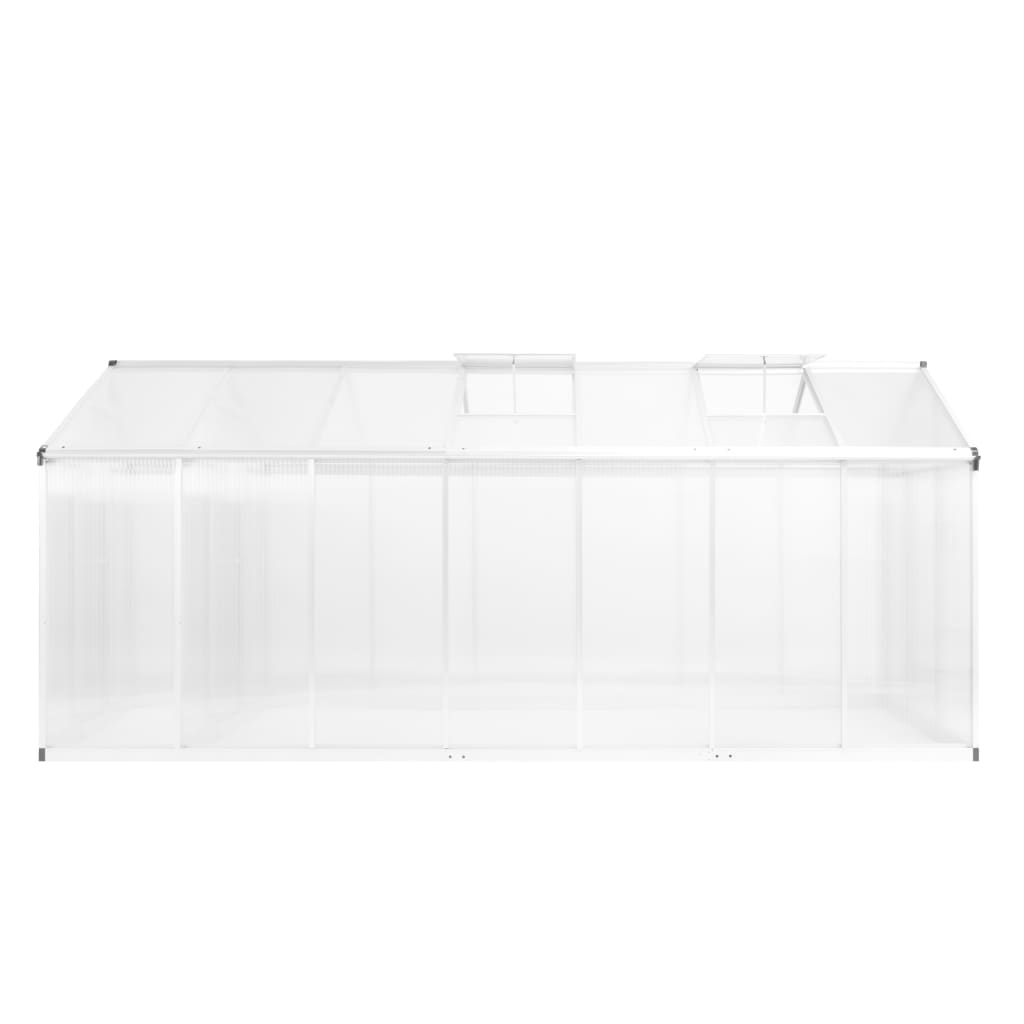 vidaXL Seră, 15,6 m³, 421x190x195 cm, aluminiu vidaXL Seră, 15,6 m³, 421x190x195 cm, aluminiu