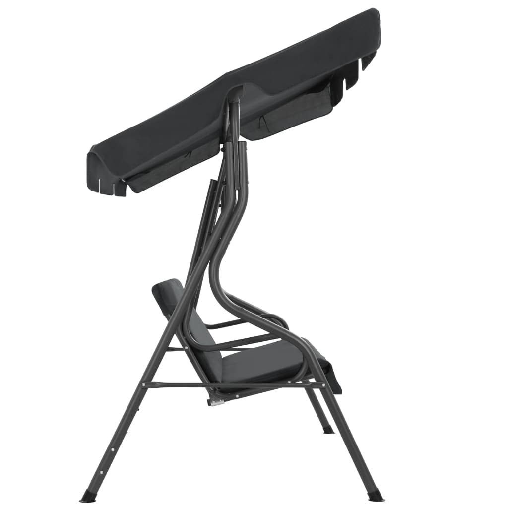 vidaXL Balansoar de grădină, antracit, 170 x 110 x 153 cm vidaXL Balansoar de grădină, antracit, 170 x 110 x 153 cm