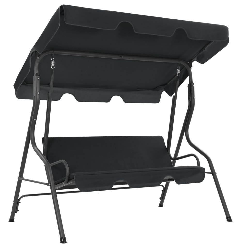 vidaXL Balansoar de grădină, antracit, 170 x 110 x 153 cm vidaXL Balansoar de grădină, antracit, 170 x 110 x 153 cm