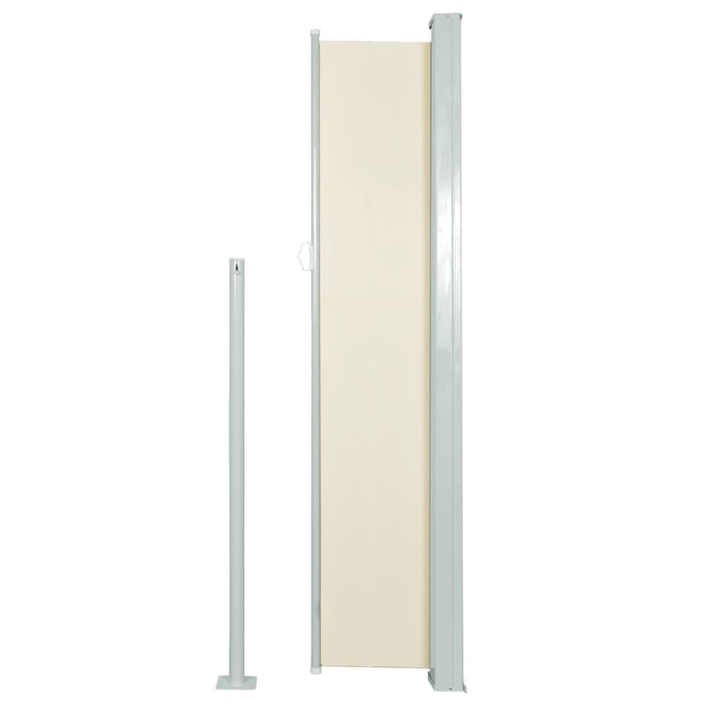 vidaXL Copertină laterală retractabilă, crem, 140x300 cm vidaXL Copertină laterală retractabilă, crem, 140x300 cm