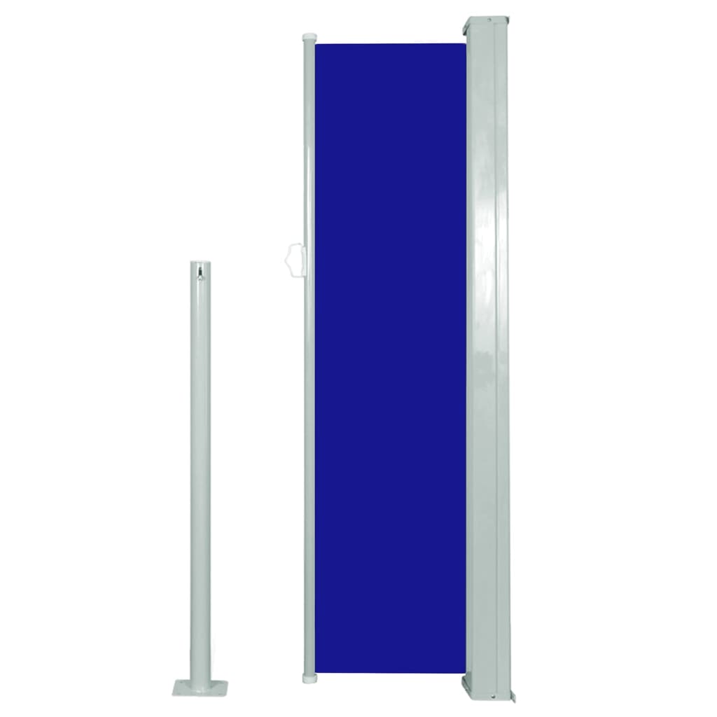 vidaXL Copertină laterală retractabilă, albastru, 120x300 cm