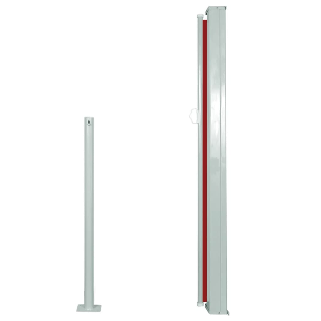 vidaXL Copertină laterală retractabilă, roșu, 120x300 cm