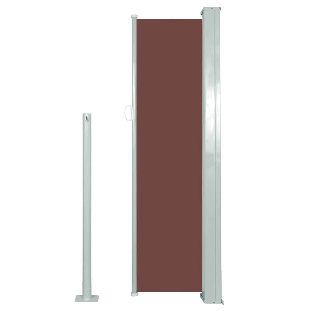 vidaXL Copertină laterală retractabilă, maro, 120x300 cm vidaXL Copertină laterală retractabilă, maro, 120x300 cm