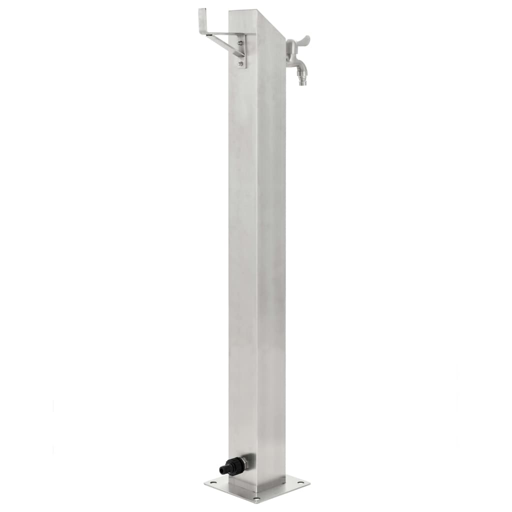vidaXL Coloană de apă pentru grădină, 95 cm, oțel inoxidabil, pătrat vidaXL Coloană de apă pentru grădină, 95 cm, oțel inoxidabil, pătrat