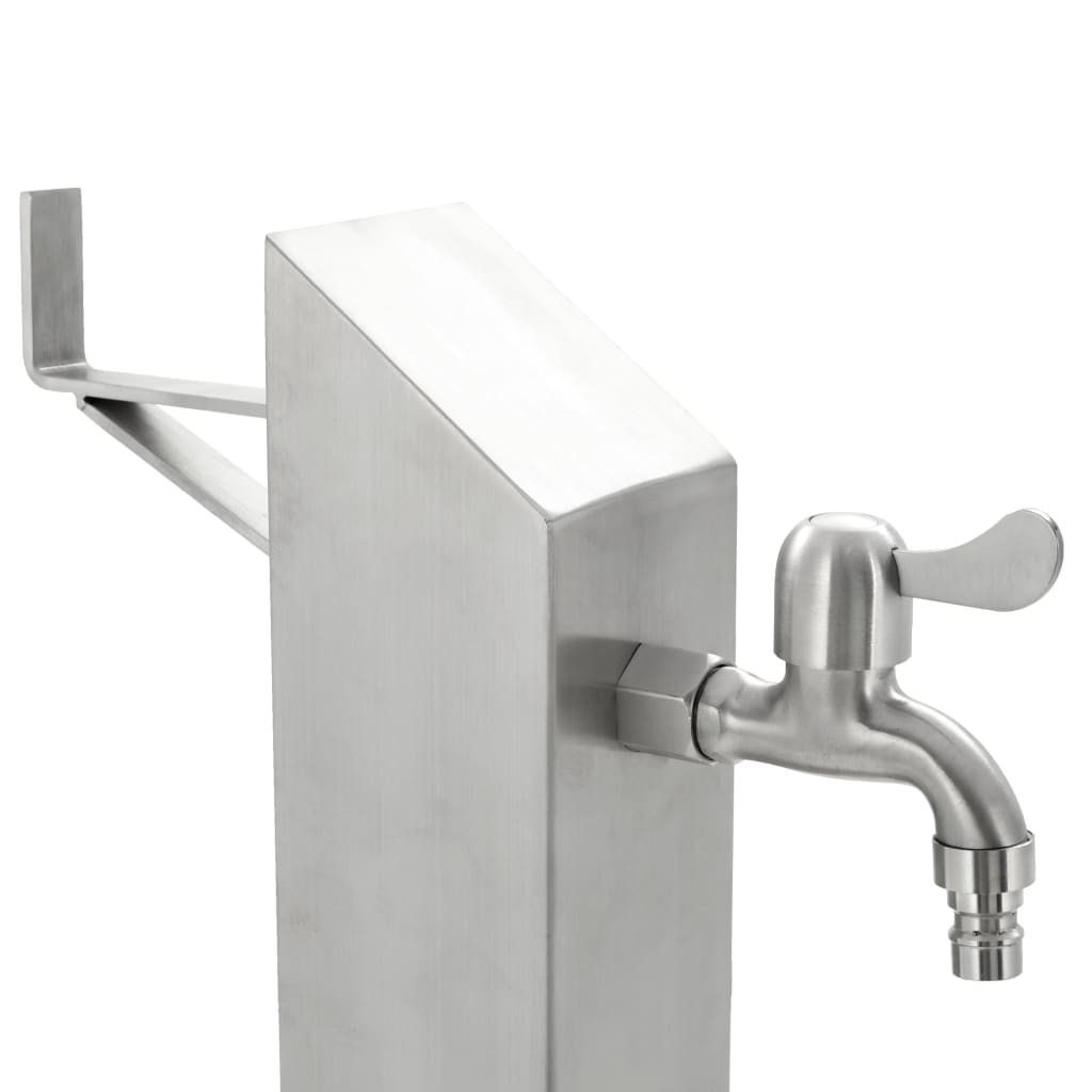 vidaXL Coloană de apă pentru grădină, 95 cm, oțel inoxidabil, pătrat vidaXL Coloană de apă pentru grădină, 95 cm, oțel inoxidabil, pătrat